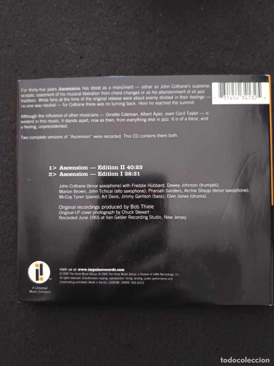 CDs de m&uacute;sica: JOHN COLTRANE. ASCENSION - Foto 2