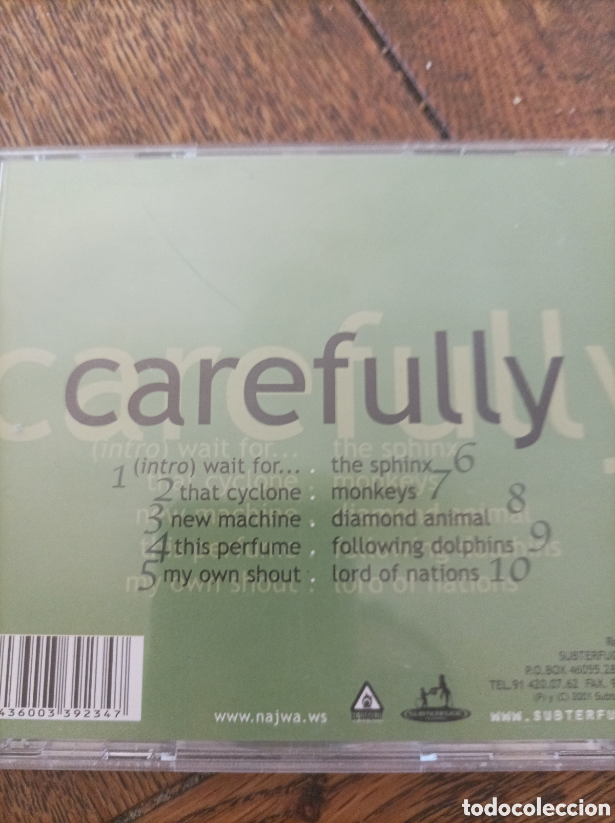 CDs de m&uacute;sica: Najwa. Carefully. Cd. - Foto 2