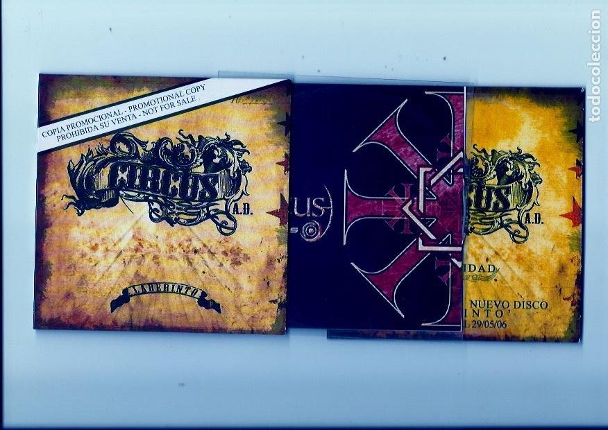 CDs de M&uacute;sica: CIRCUS. Laberinto. Fragilidad. Heroes (cd album + 2 cd single)