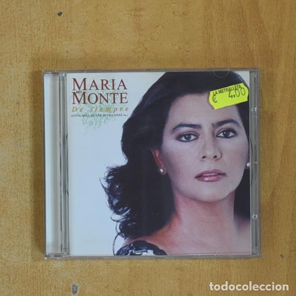 CDs de M&uacute;sica: MARIA DEL MONTE - DE SIEMPRE - CD