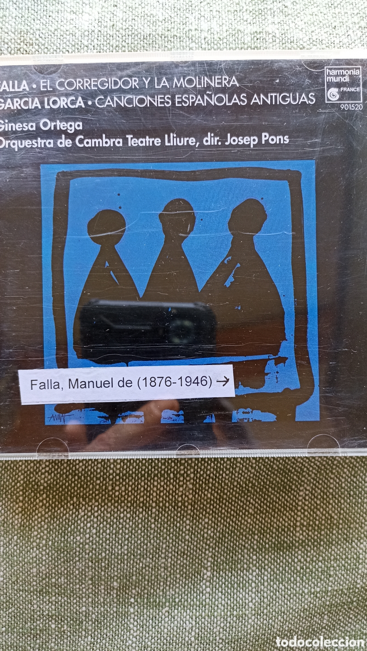 CDs de M&uacute;sica: Ginesa Ortega, Orquestra de Cambra Teatre Lliure bajo la direcci&oacute;n de Josep Pons.