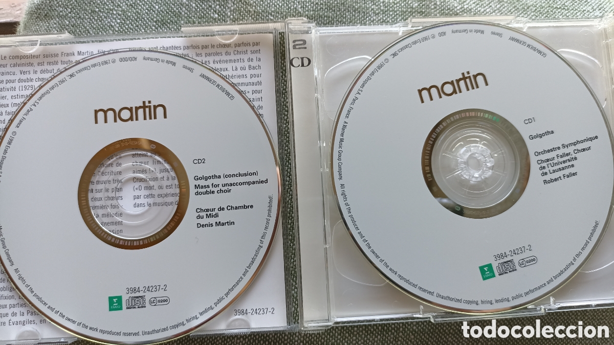 CDs de m&uacute;sica: 2 CD Franc Mart&iacute;n Golgotha oratorio - Foto 3