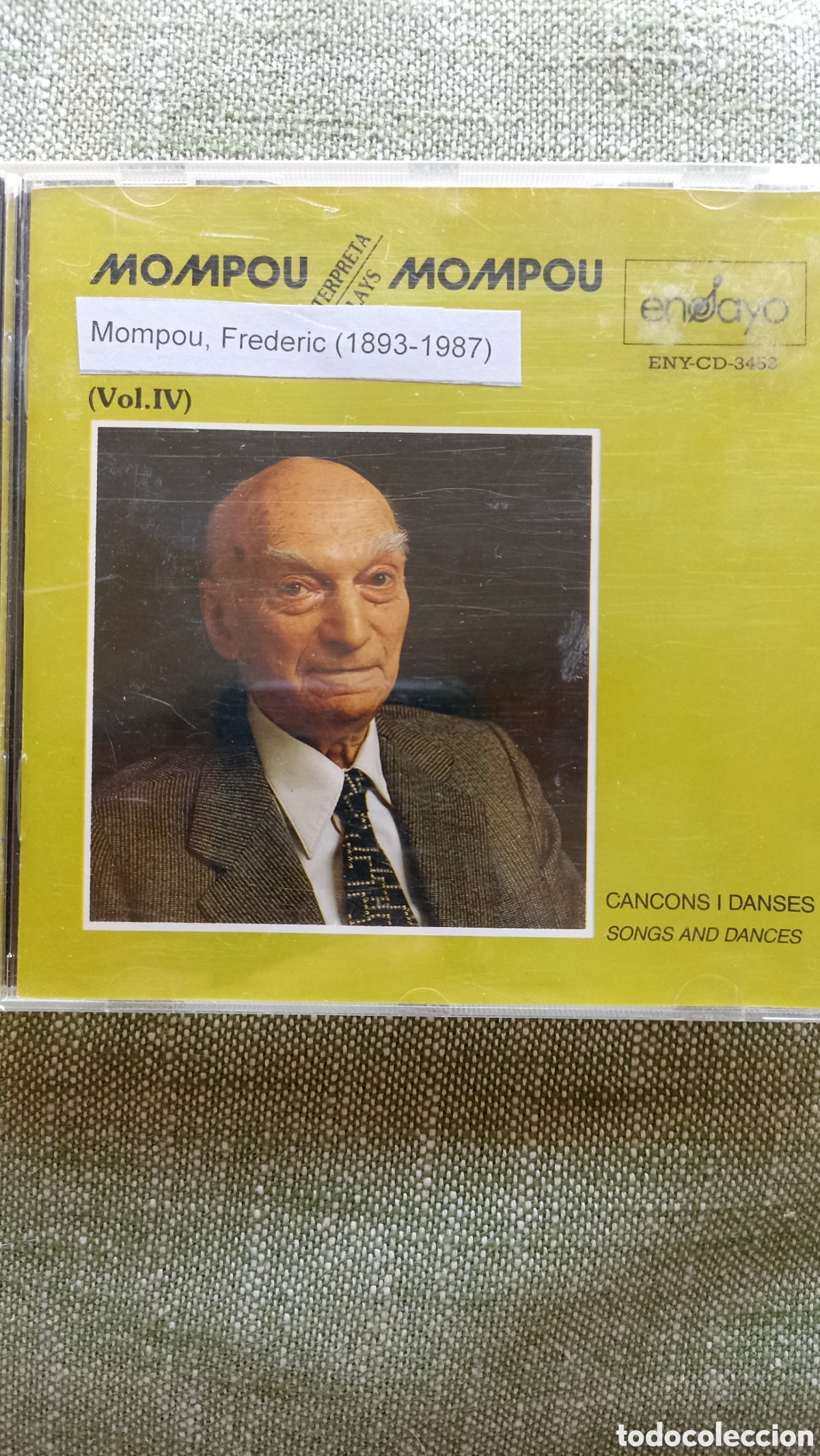 CDs de M&uacute;sica: CD &rdquo;Mompou interpreta Mompou (Vol. IV): Can&ccedil;ons i Danses&rdquo;