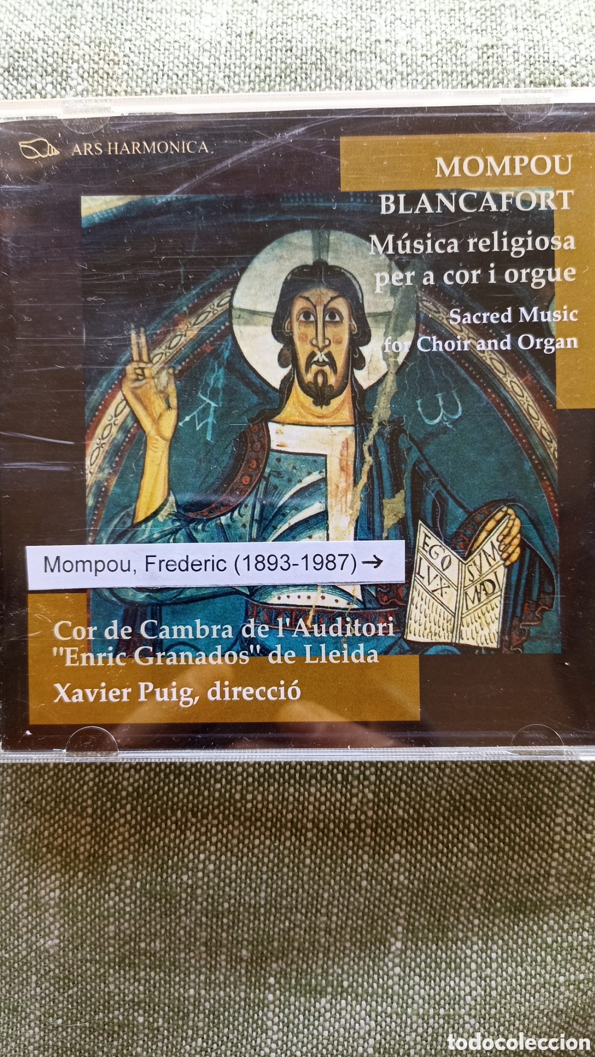CDs de M&uacute;sica: &rdquo;M&uacute;sica religiosa per a cor i orgue Mompou y Blancafort