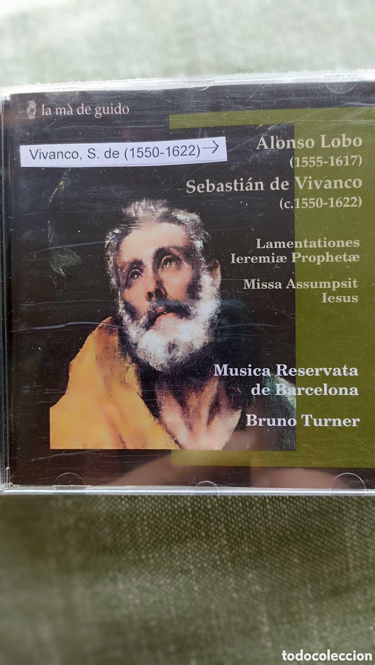 CDs de M&uacute;sica: Musica Reservata de Barcelona bajo la direcci&oacute;n de Bruno Turner,