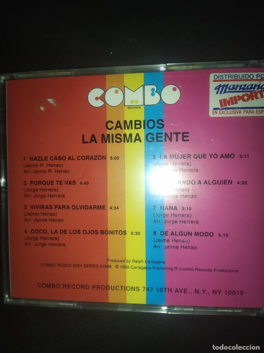 CDs de m&uacute;sica: La Misma Gente &lrm;&ndash; Cambios CD SALSA - Foto 2