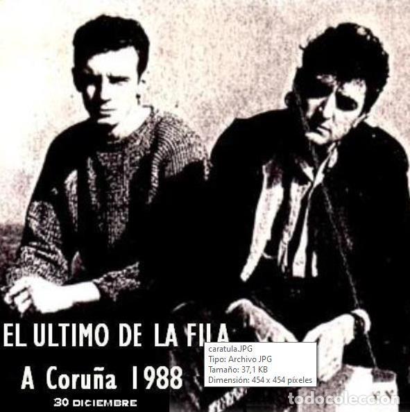 CDs de M&uacute;sica: EL ULTIMO DE LA FILA - CONCIERTO EN A CORU&Ntilde;A 1988 (CDR)