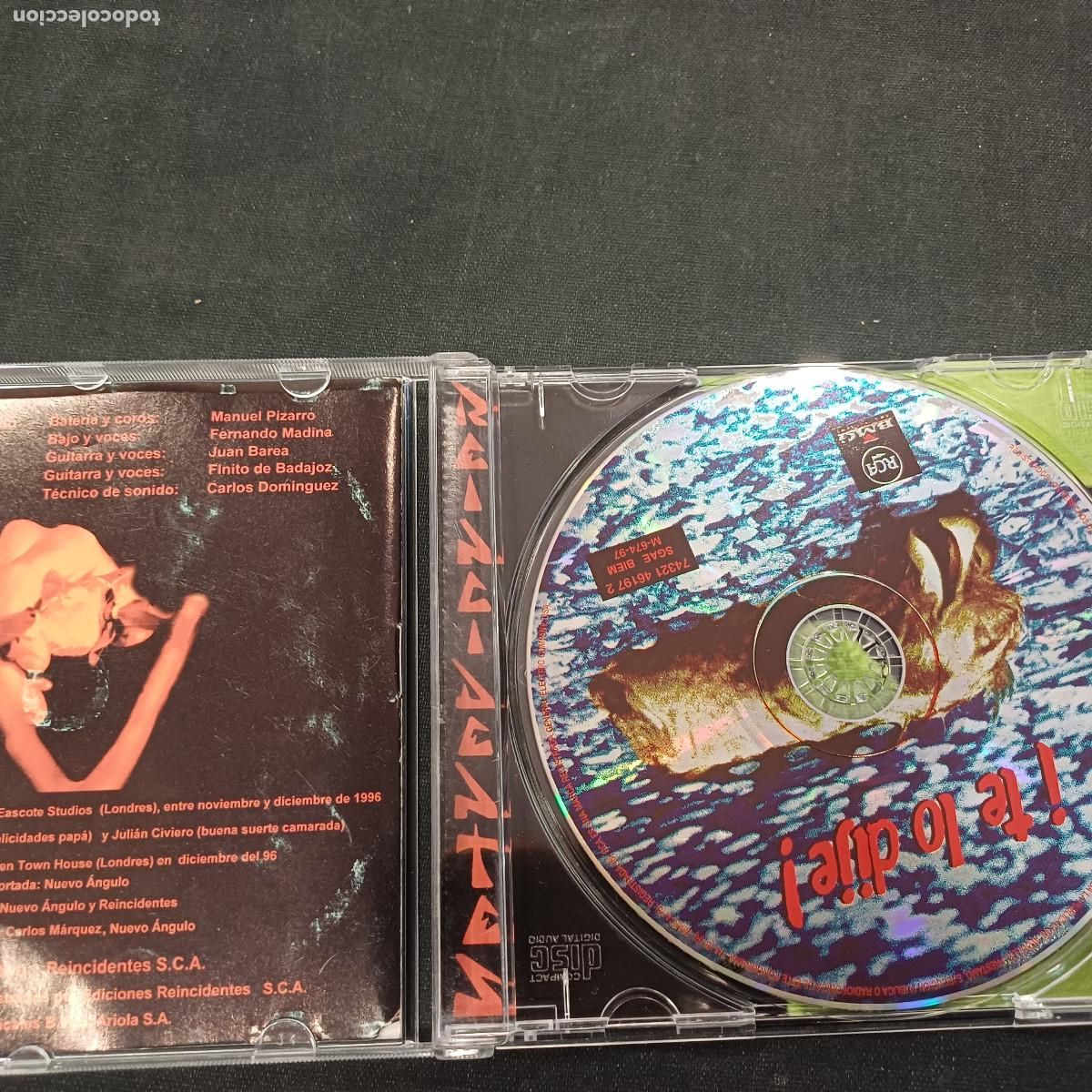 CDs de m&uacute;sica: REINCIDENTES/TE LO DIJE/CD PUNK. - Foto 2
