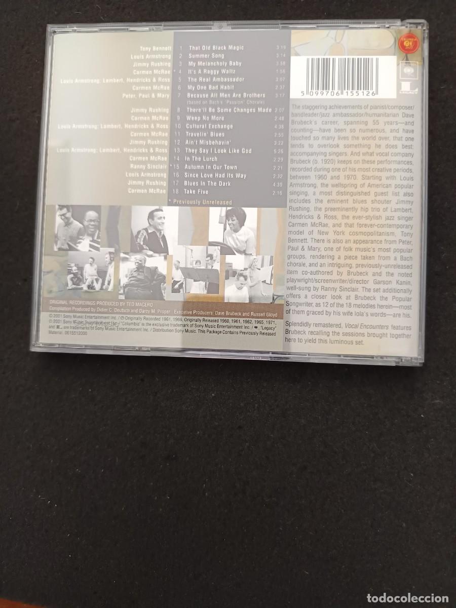CDs de m&uacute;sica: DAVE BRUBECK. VOCAL ENCOUNTERS - Foto 2