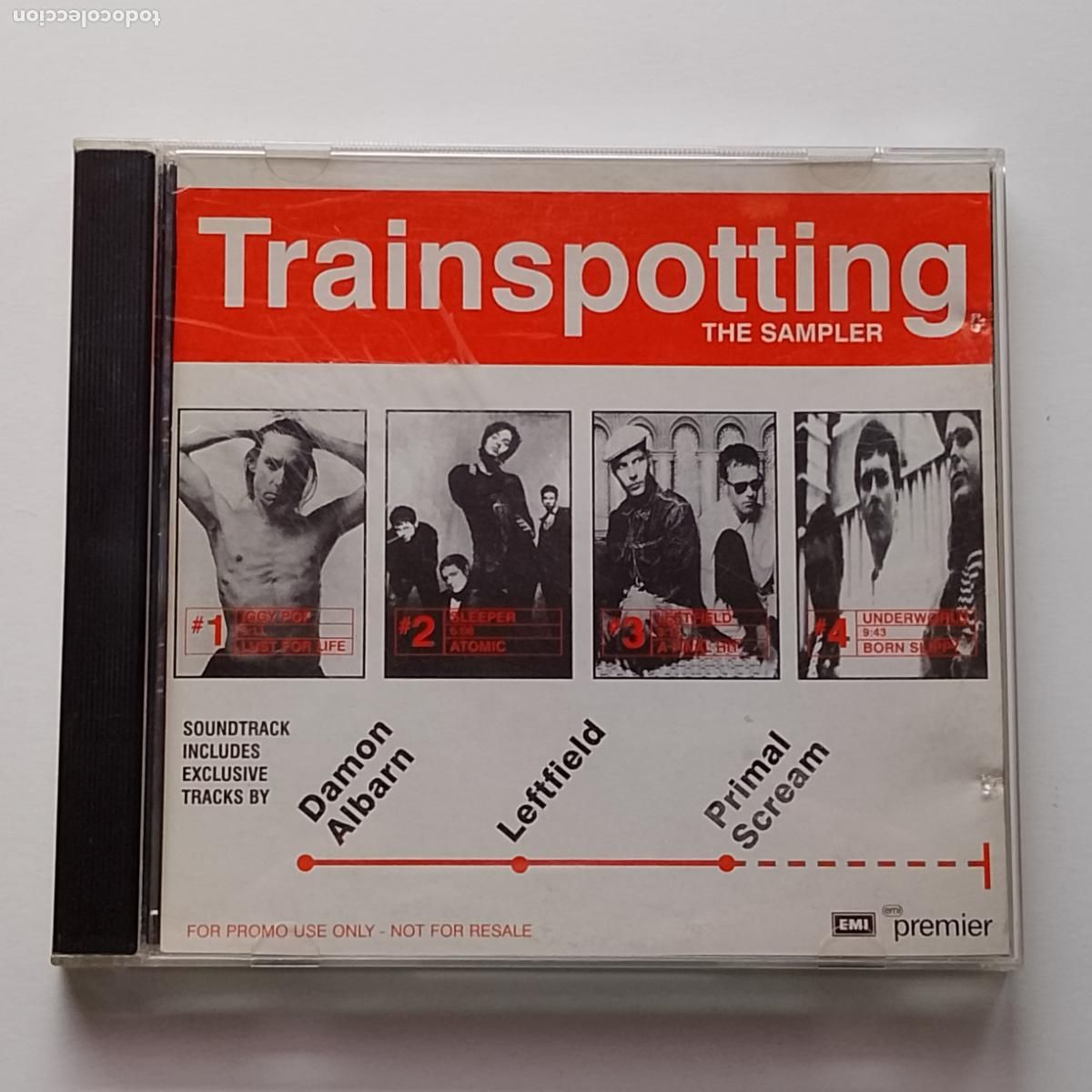 CDs de M&uacute;sica: Varios-Trainspotting The Sampler (CD promo EMI 1996) Iggy Pop, Leftfield, Underworld, Irvine Welsh