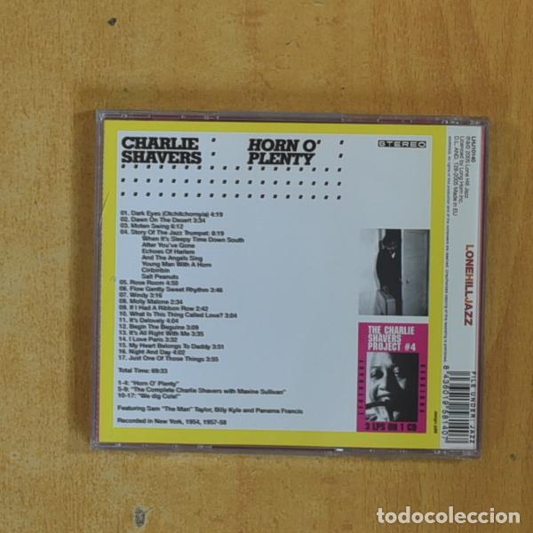 CDs de m&uacute;sica: CHARLIE SHAVERS - HORN O PLENTY - CD - Foto 2