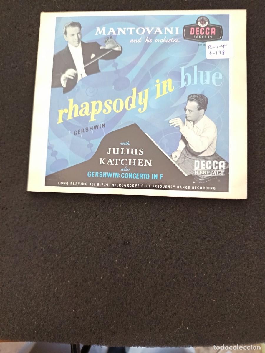 CDs de M&uacute;sica: MANTOVANI AND HIS ORCHESTRA. RHAPSODY IN BLUE. GERSHWIN. WITH JULIUS KATCHEN ALSO GERSHWIN: CONCERTO