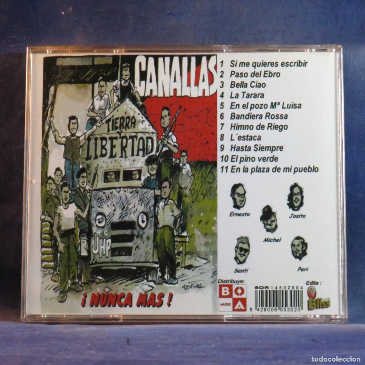 CDs de m&uacute;sica: CANALLAS &ndash; &iexcl;NUNCA MAS! - CD - Foto 2