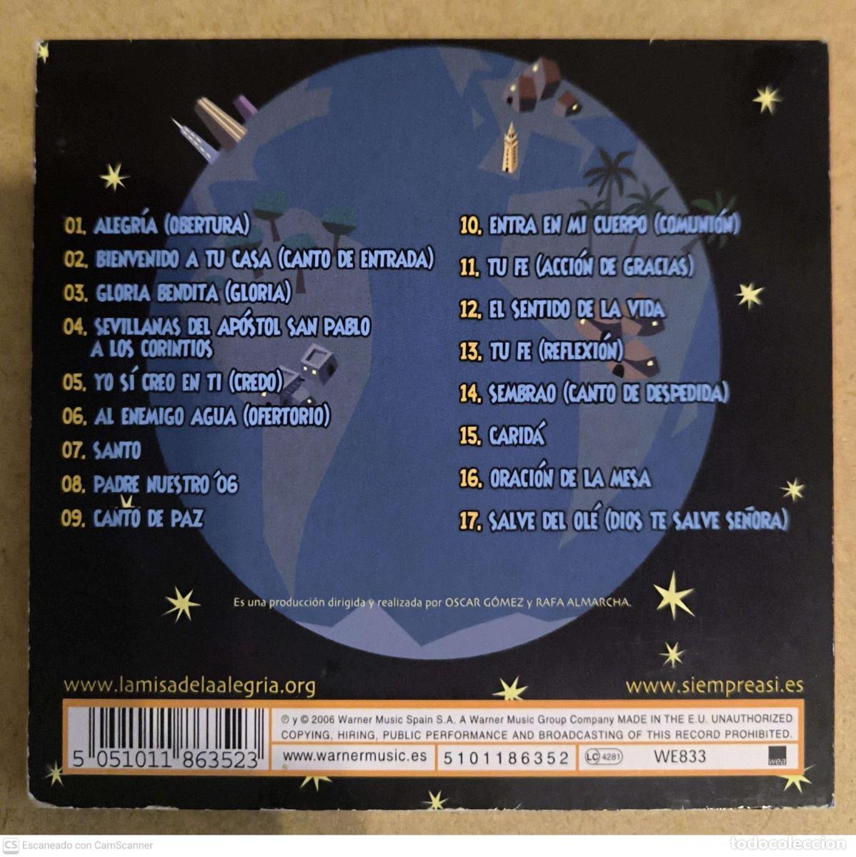 CDs de m&uacute;sica: SIEMPRE AS&Iacute; (LA MISA DE LA ALEGRIA) CD 2011 - Foto 2