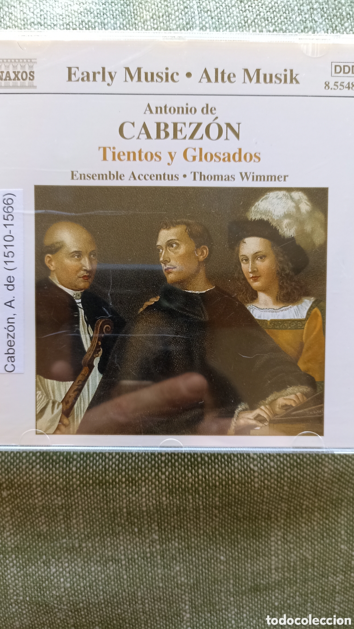 CDs de M&uacute;sica: Antonio de Cabez&oacute;n: Tientos y Glosados