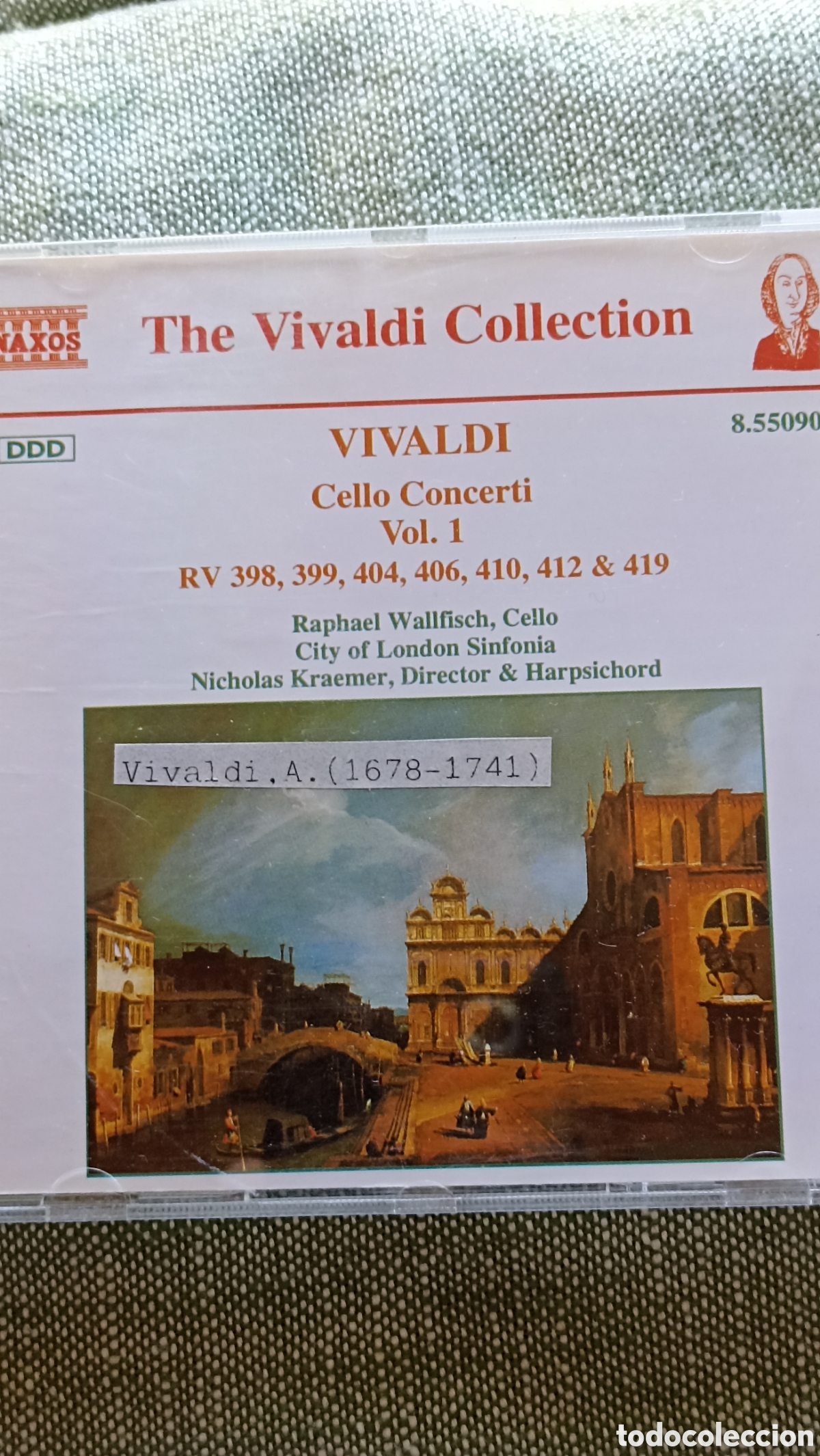 CDs de M&uacute;sica: Vivaldi: Cello Concerti Vol. 1&rdquo; interpretado por Raphael Wallfisch