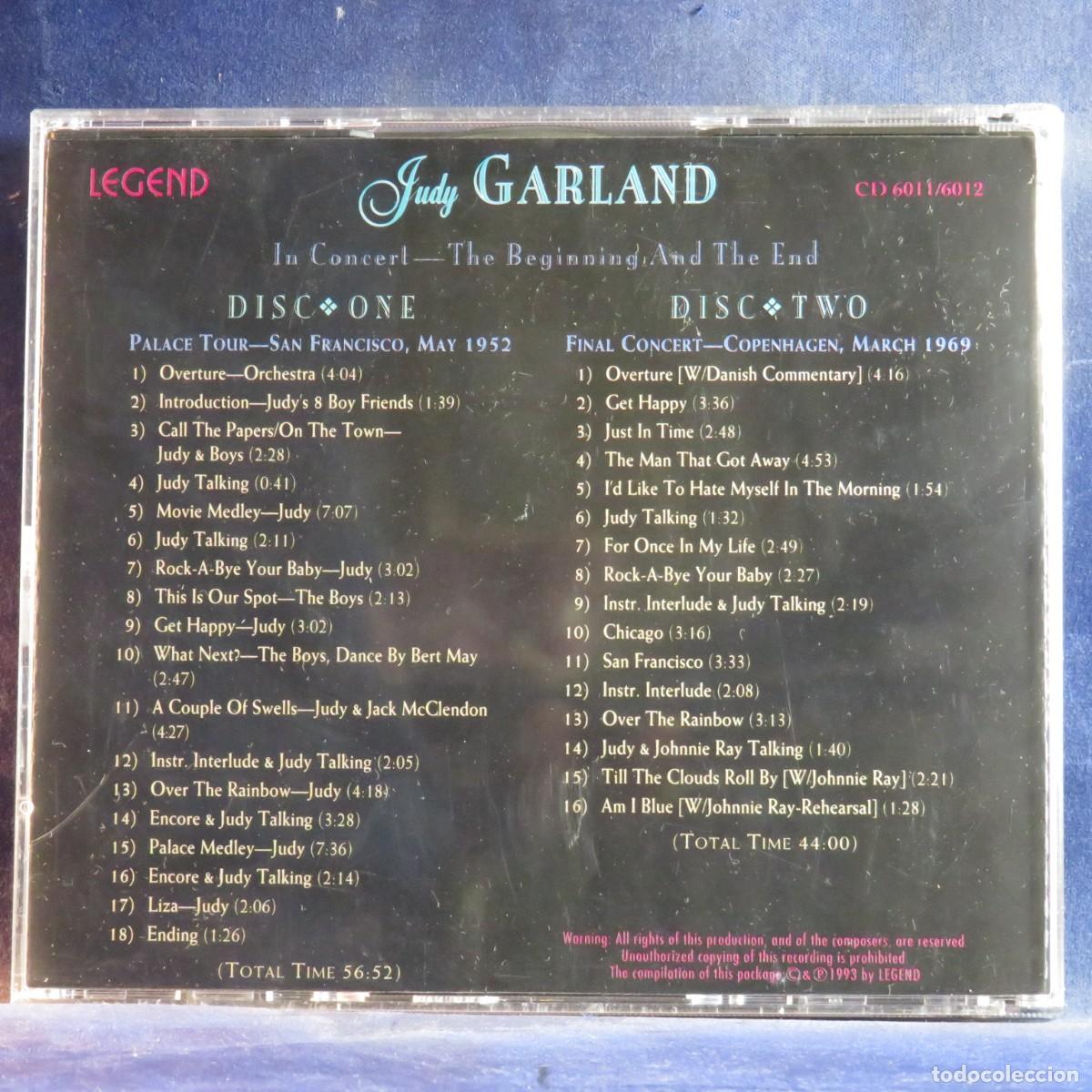 CDs de m&uacute;sica: NEVER BEFORE RELEASED - JUDY GARLAND - 2 CD - Foto 2