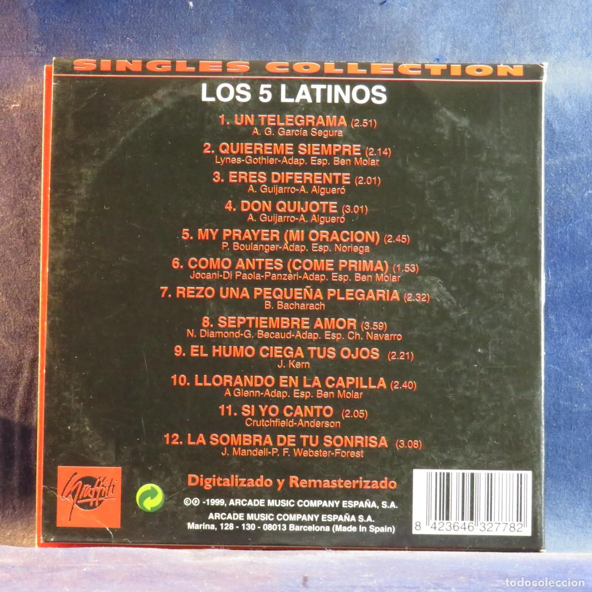 CDs de m&uacute;sica: LOS 5 LATINOS &ndash; SINGLES COLLECTION - CD - Foto 2