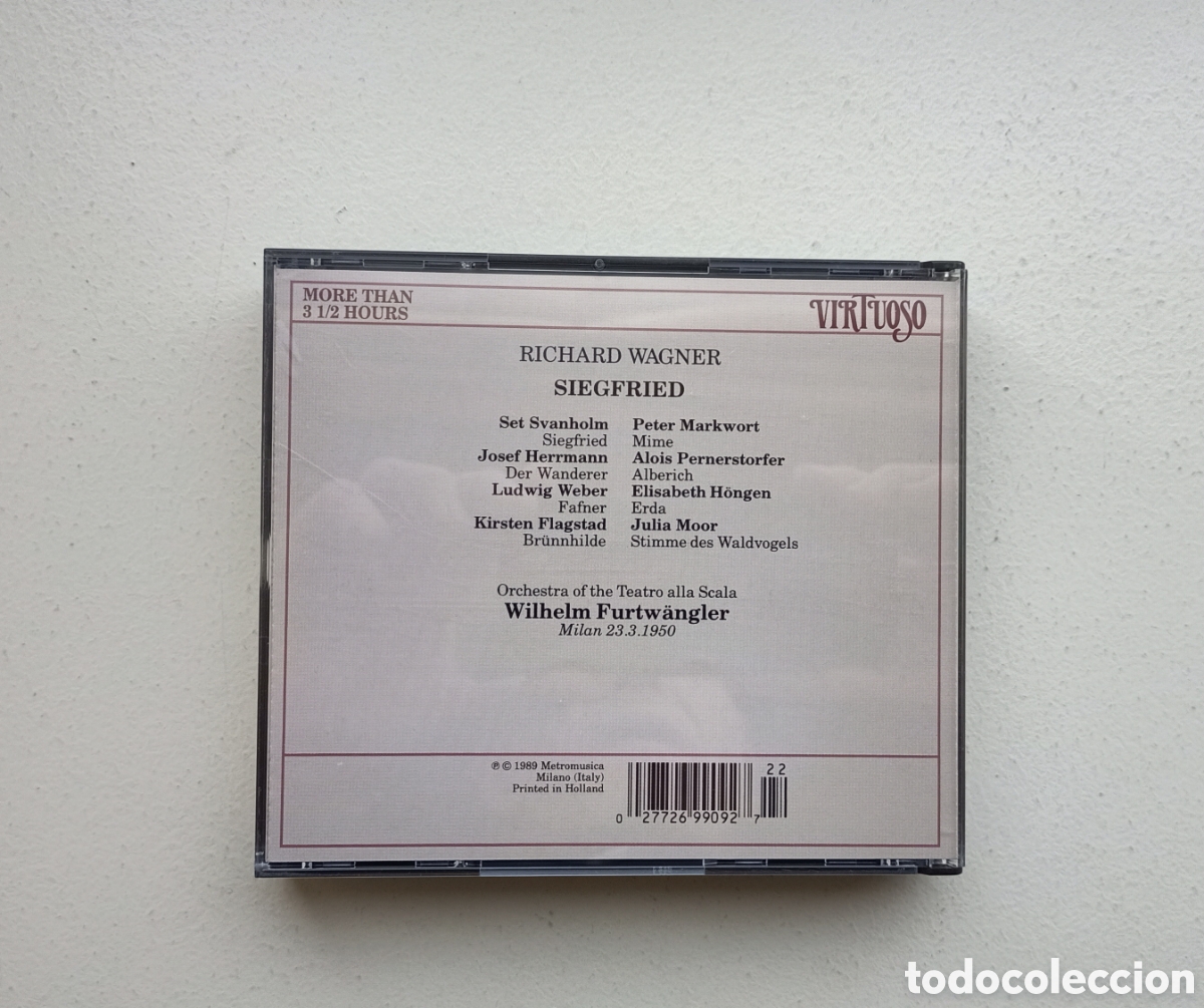 CDs de m&uacute;sica: Wagner - Siegfried - Furtw&auml;ngler - Foto 2