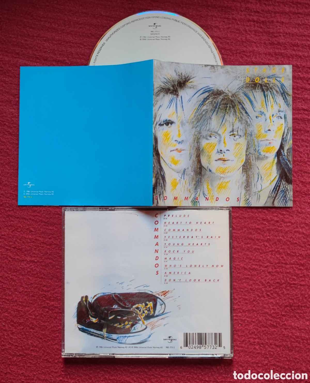 CDs de M&uacute;sica: STAGE DOLLS: Commandos. Muy buen Cd Aor 1986. Reed. 2006 Universal Music. Muy raro en Cd.
