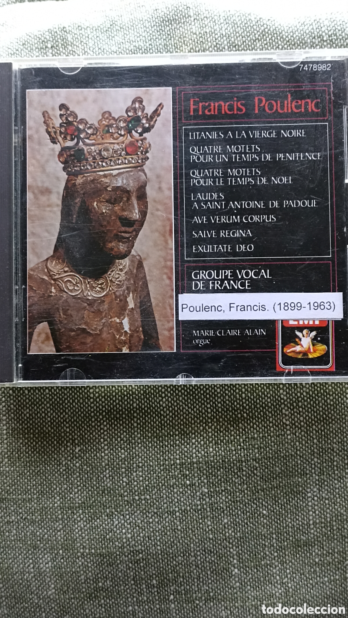 CDs de M&uacute;sica: EMI CD Francis Poulenc: Litanies &agrave; la Vierge Noire - Groupe Vocal de France