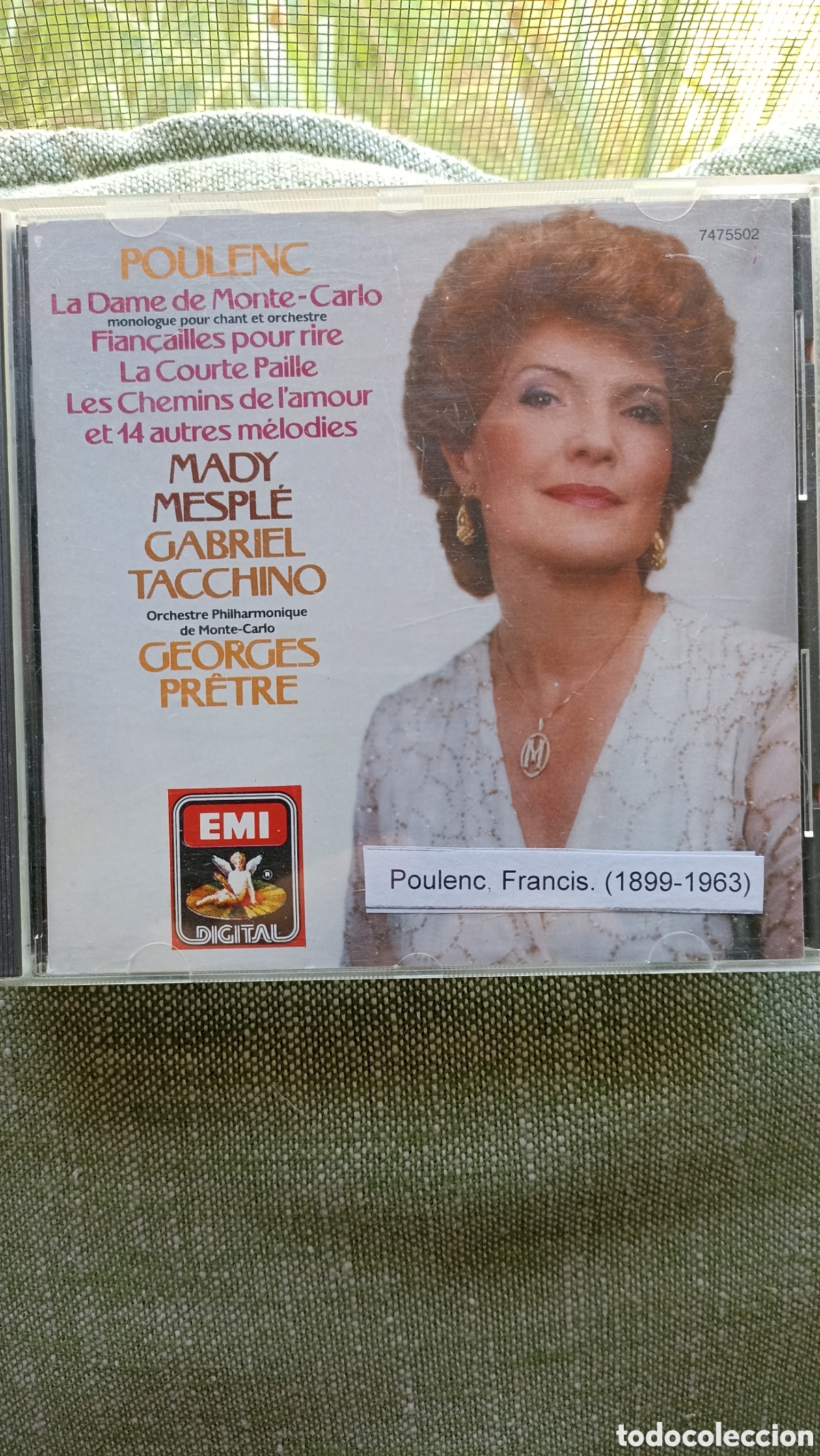 CDs de M&uacute;sica: CD Poulenc: La Dame de Monte-Carlo - Mady Mespl&eacute; / Georges Pr&ecirc;tre (EMI Digital)