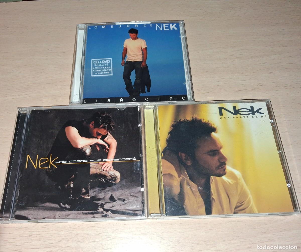CDs de M&uacute;sica: Lote de 3 CD. Cantante italiano NEK