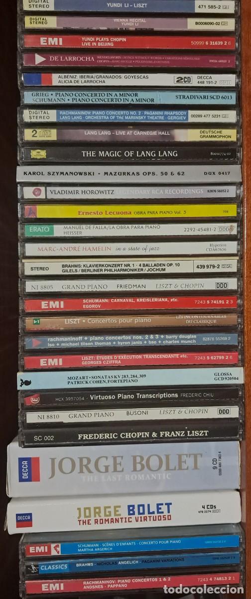 CDs de M&uacute;sica: PIANISTAS: LOTE DE 105 CDS + 1 DVD DE M&Uacute;SICA PARA PIANO