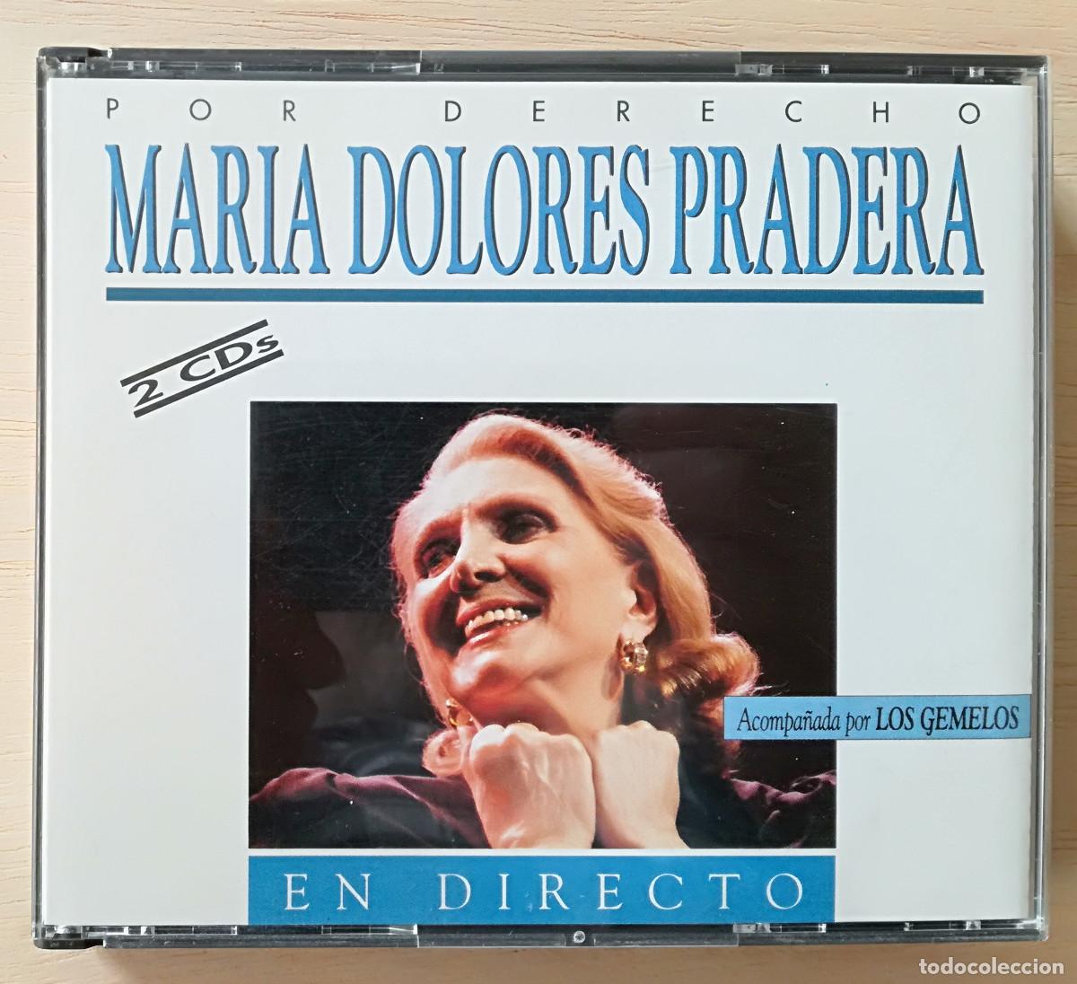 CDs de M&uacute;sica: MARIA DOLORES PRADERA - EN DIRECTO - LOS GEMELOS - 2XCD - PEDIDO MINIMO 7&euro;