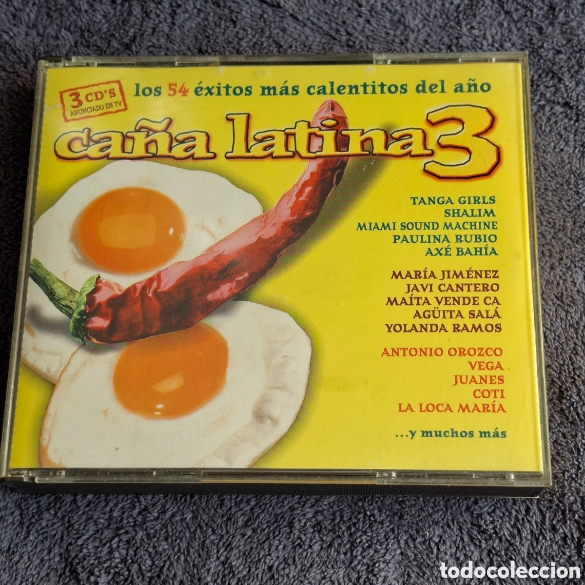 CDs de M&uacute;sica: CD79. Ca&ntilde;a Latina 3, &Aacute;lbum Recopilatorio De 3 Cd's, Varios Artistas, Muxxic, 2003.
