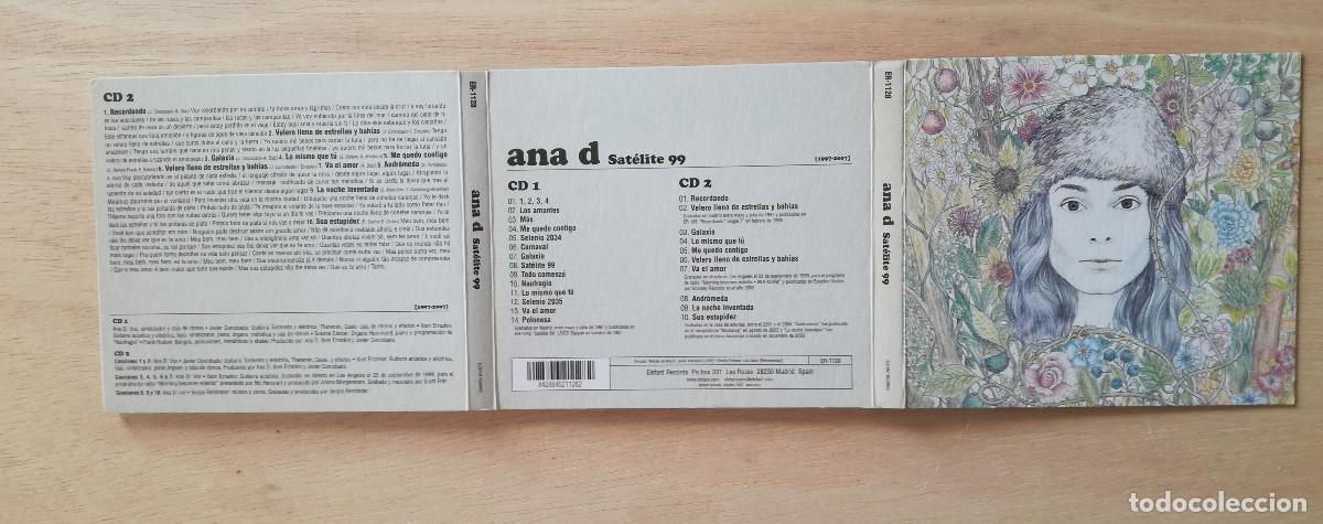 CDs de m&uacute;sica: ANA D - SATELITE 99 - 2XCD DIGIPACK - Foto 4