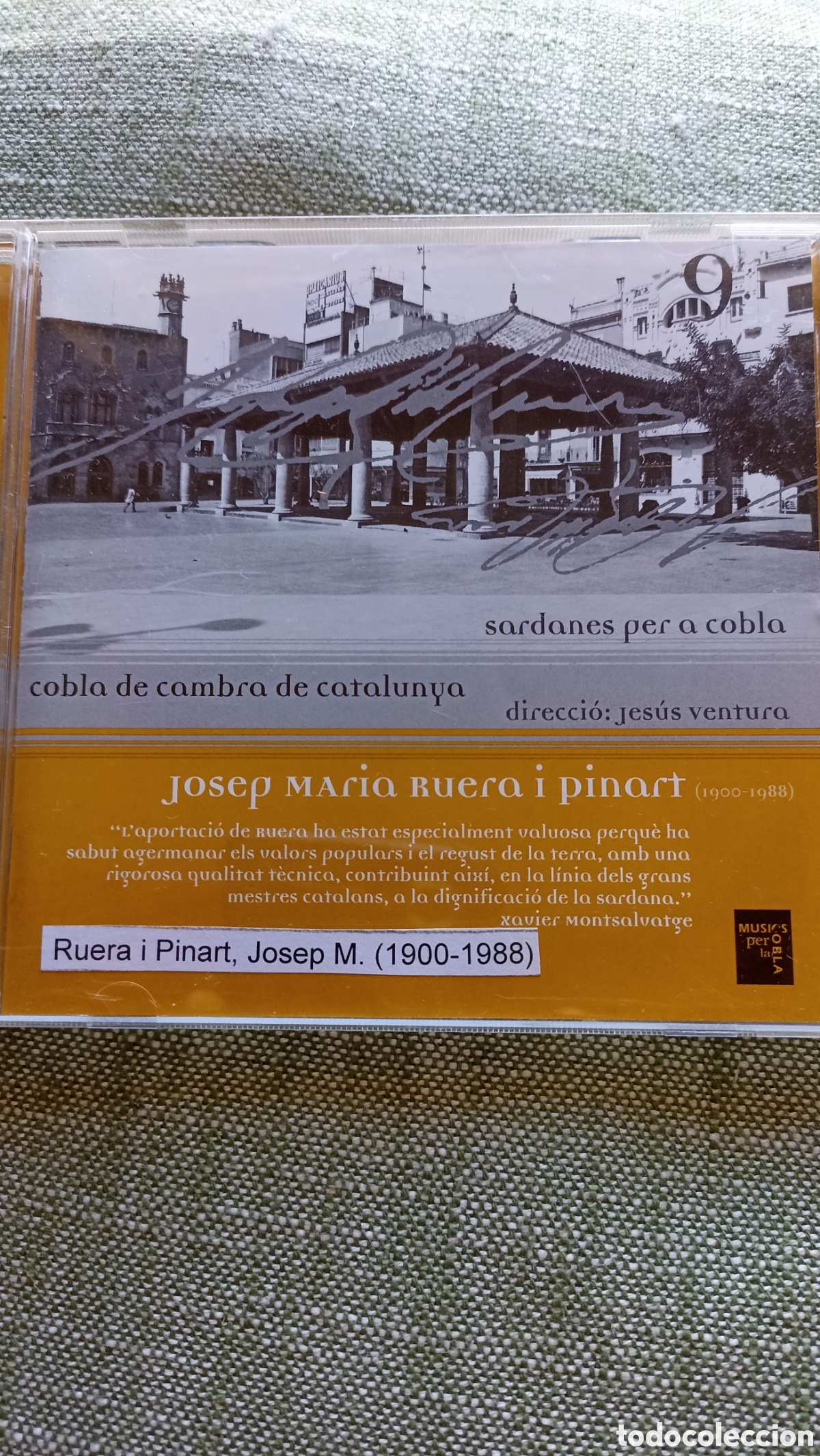 CDs de M&uacute;sica: &rdquo;Josep Maria Ruera i Pinart (1900-1988): Sardanes per a cobla&rdquo;