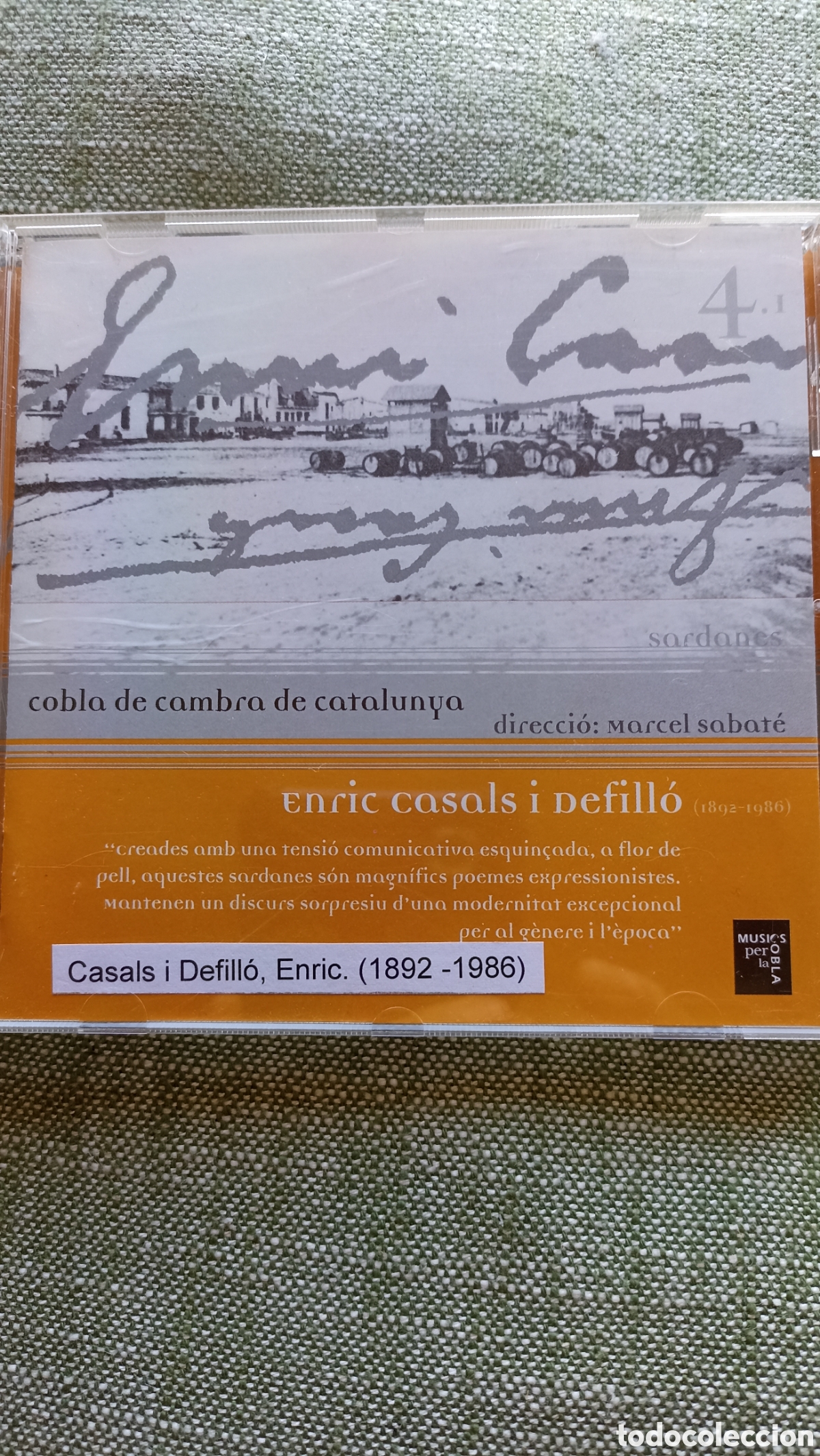 CDs de M&uacute;sica: Enric Casals i Defill&oacute; (1892-1986) - Sardanes&rdquo;.