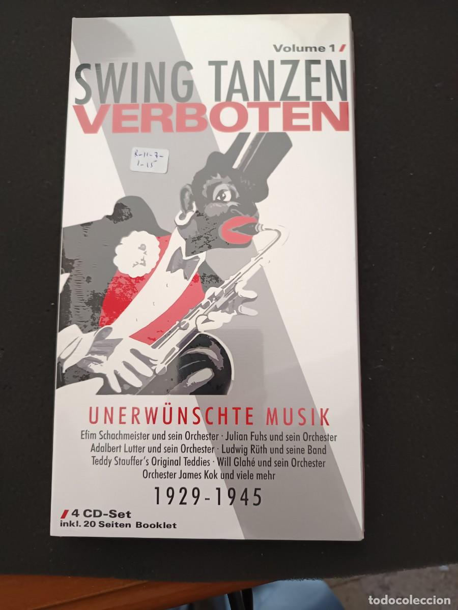 CDs de M&uacute;sica: 4 CD SET INKL. 20 SEITEN BOOKLET. SWING TANZEN VERBOTEN. UNERW&Uuml;NSCHTE MUSIK. 1929-1945. VOLUMEN 1