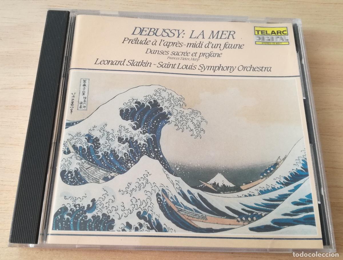 CDs de M&uacute;sica: DEBUSSY - LA MER PRELUDE D'UN FAUNE DANSES CACREE ET PROFANE - SLATKIN - TELARC - PEDIDO MINIMO 7&euro;
