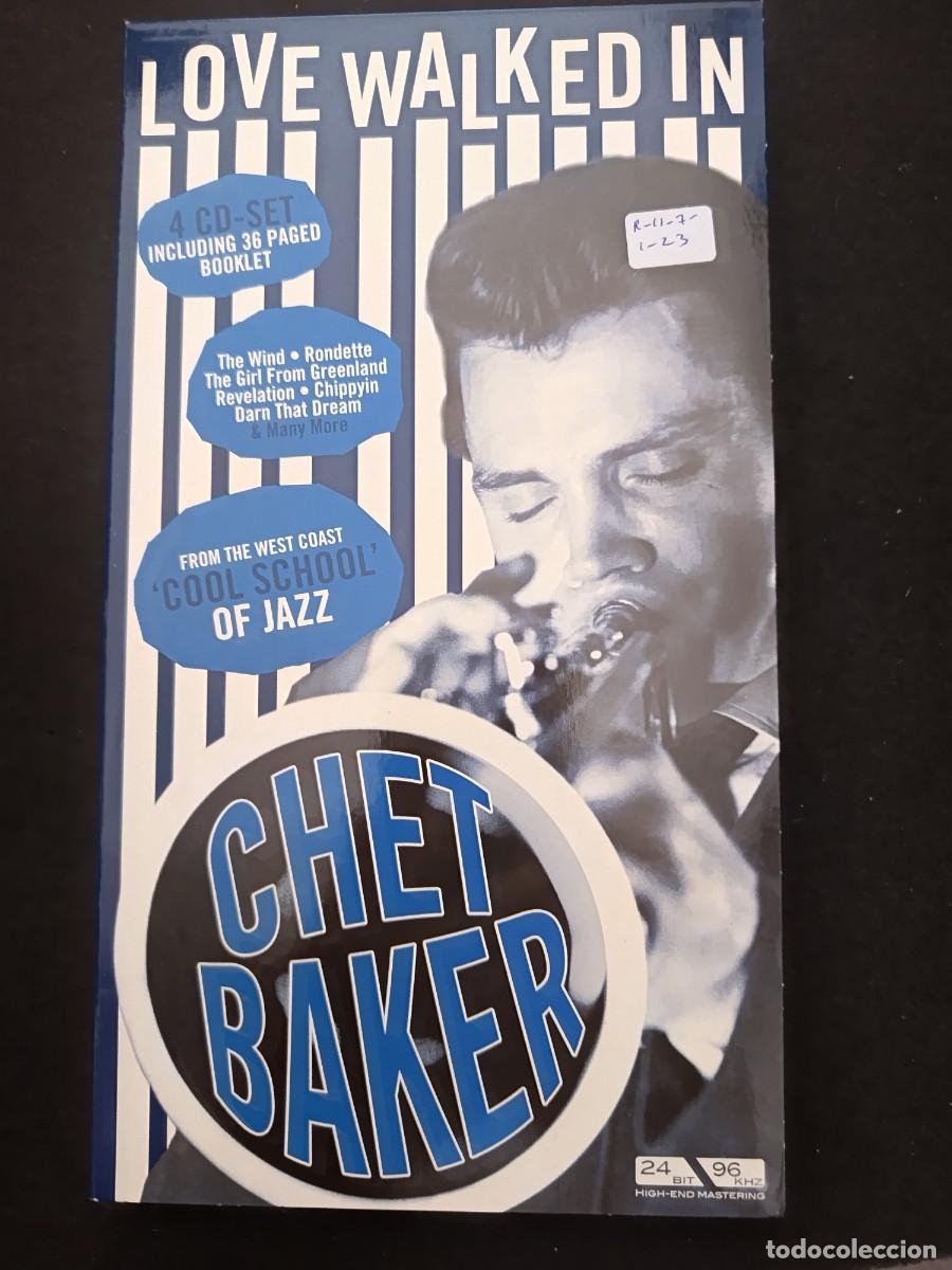 CDs de M&uacute;sica: 4 CD SET INKLUDING 36 PAGED BOOKLET. CHET BAKER. LOVE WALKED IN. JUMPING & JUMPING