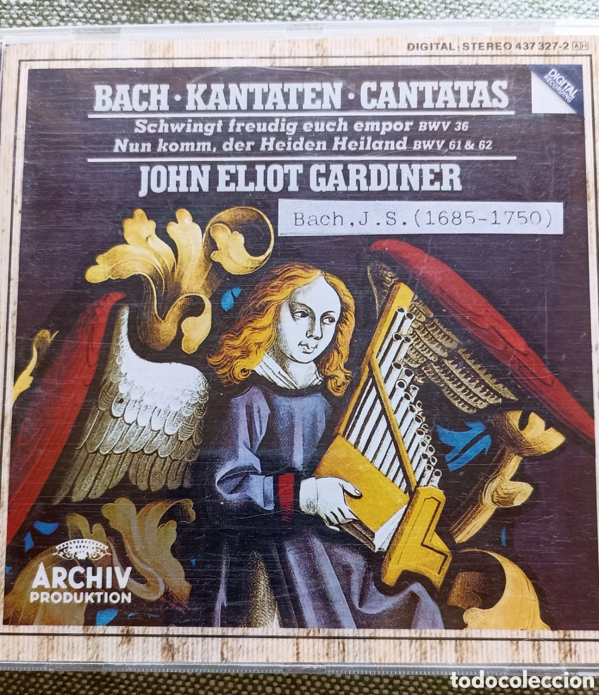CDs de M&uacute;sica: J.S. Bach: Cantatas BWV 36, 61 & 62 - John Eliot Gardiner (Archiv Produktion)