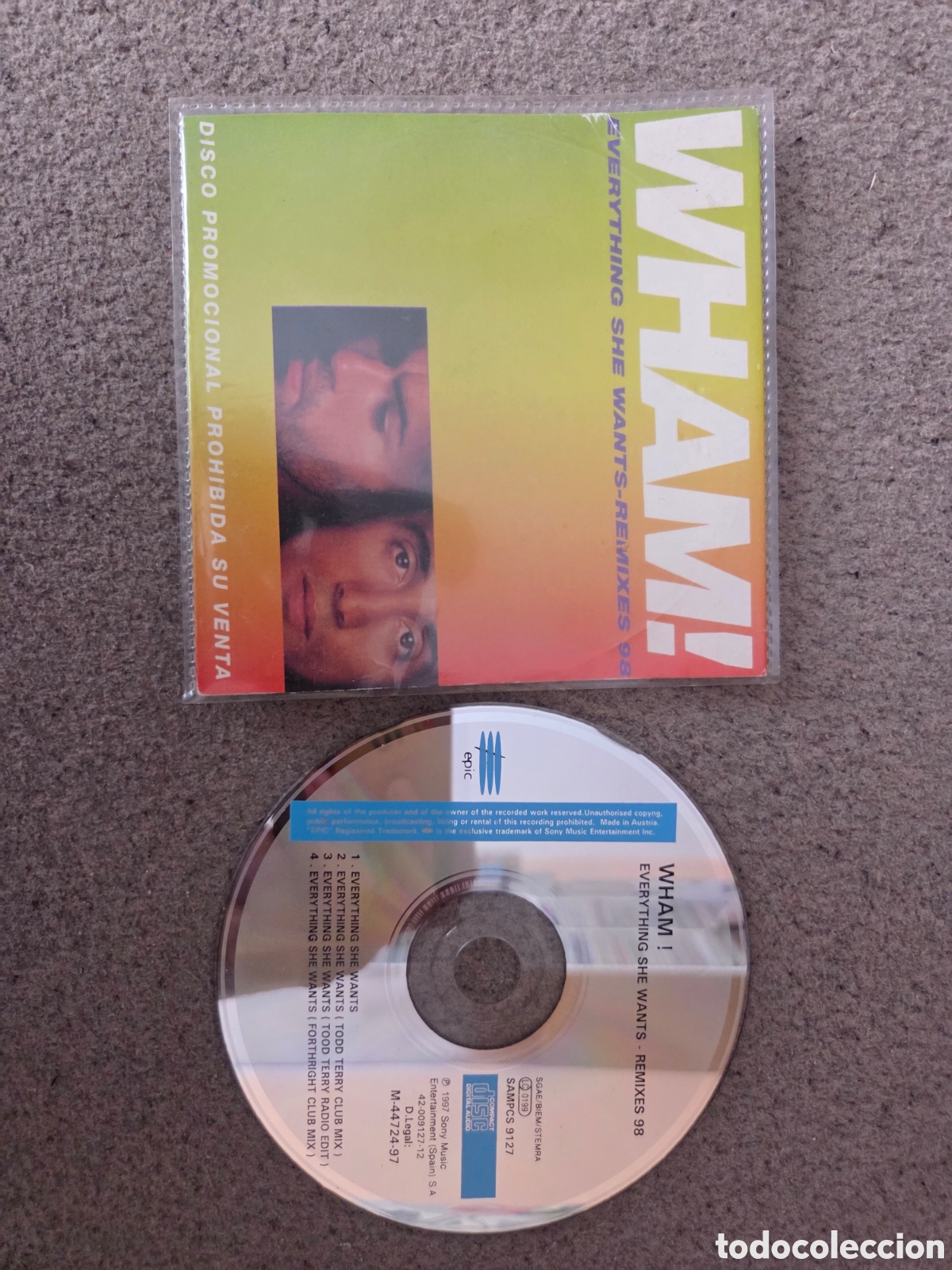 CDs de m&uacute;sica: Wham cd single george michael - Foto 2