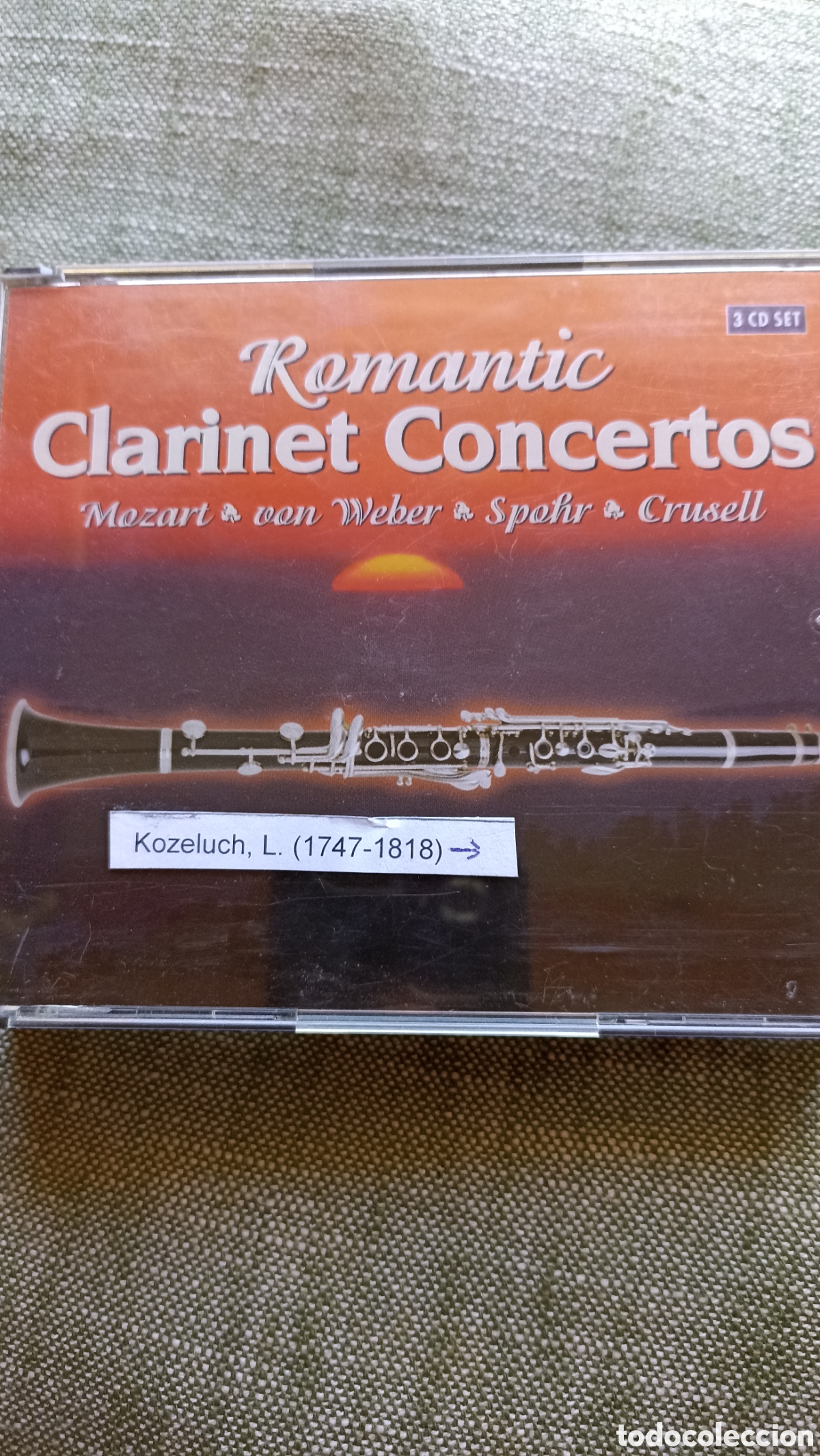 CDs de M&uacute;sica: Pack 3 CDs - Romantic Clarinet Concertos (Mozart, Weber, Spohr, Crusell)