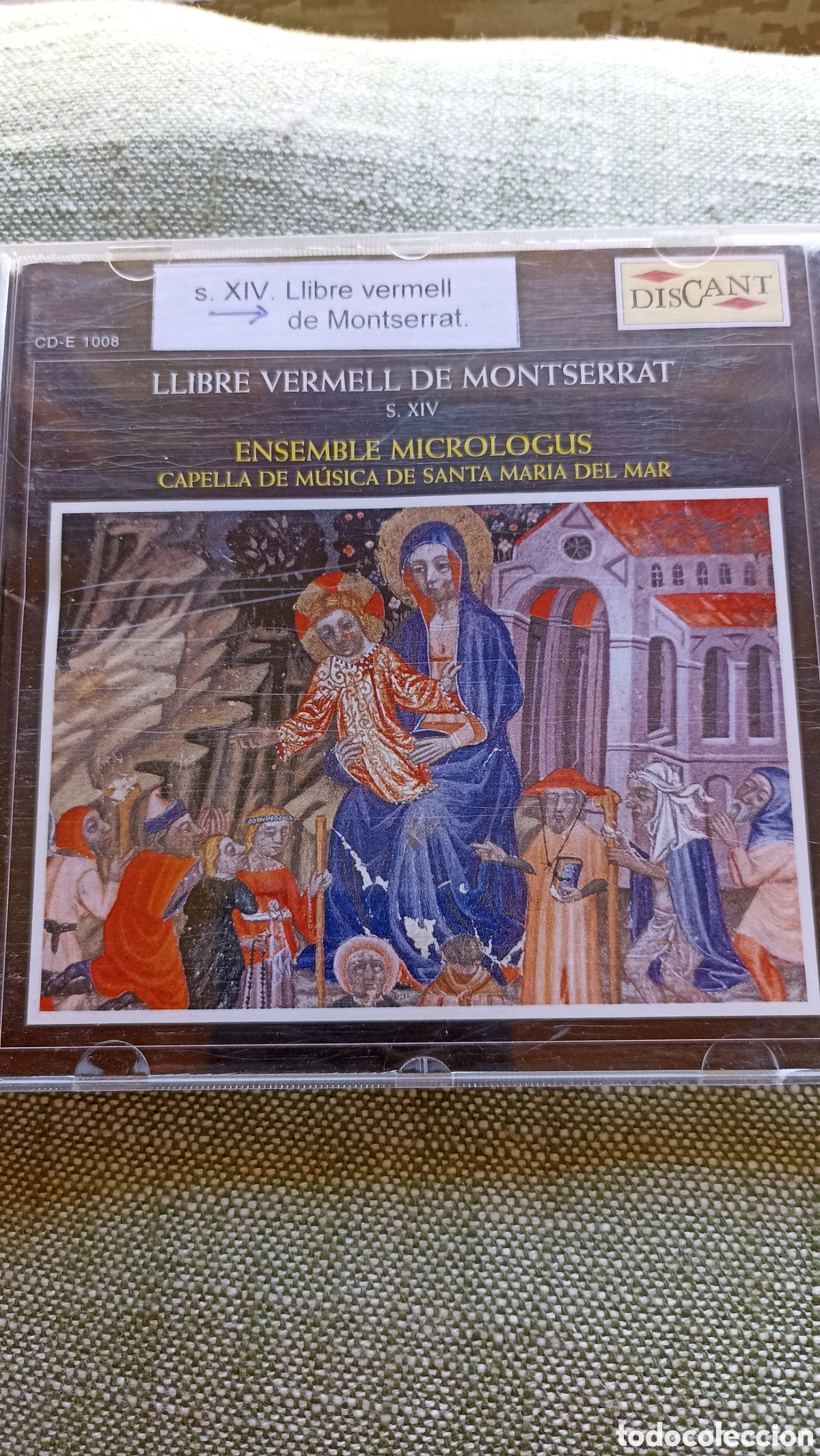 CDs de M&uacute;sica: Llibre Vermell de Montserrat, S. XIV, interpretado por el conjunto Ensemble Micrologus.