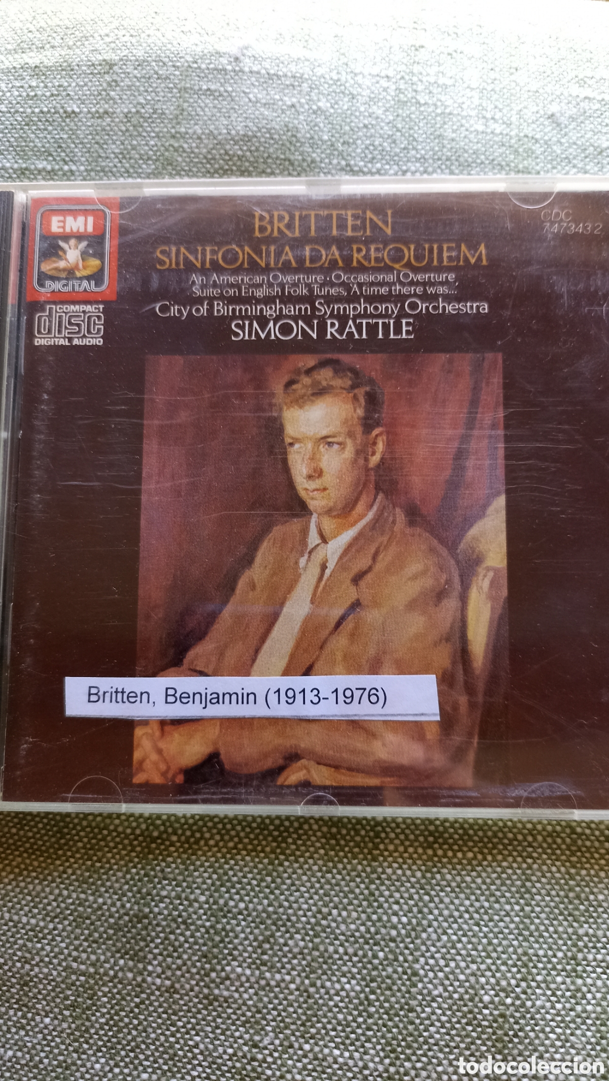 CDs de M&uacute;sica: Benjamin Britten Sinfonia da Requiem, junto con An American Overture, Occasional Overture y la Suite