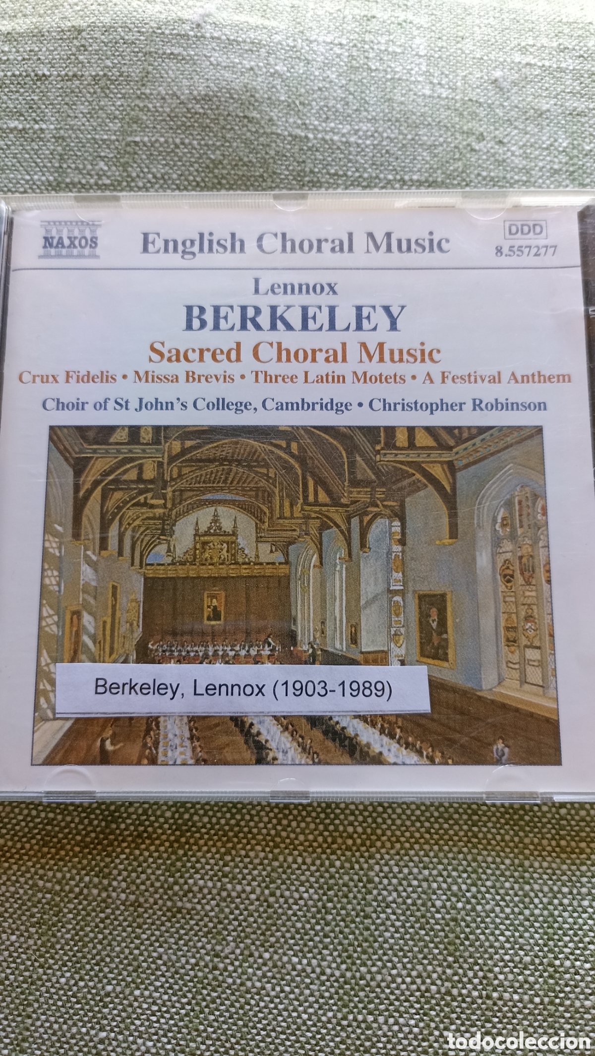 CDs de M&uacute;sica: CD Lennox Berkeley - Sacred Choral Music (Sello Naxos)
