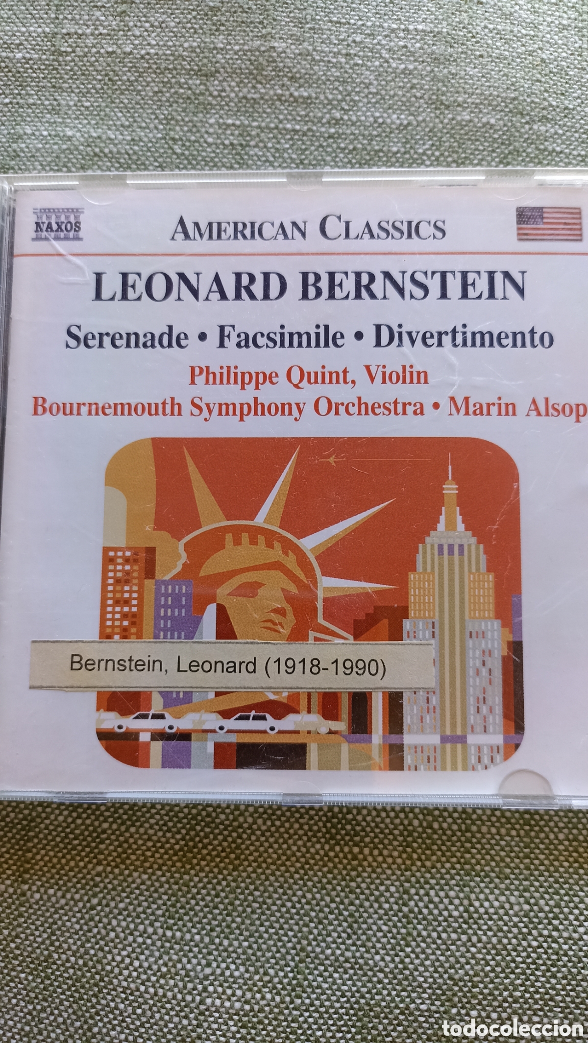 CDs de M&uacute;sica: American Classics: Leonard Bernstein - Serenade / Facsimile / Divertimento&rdquo; publicado por Naxos.