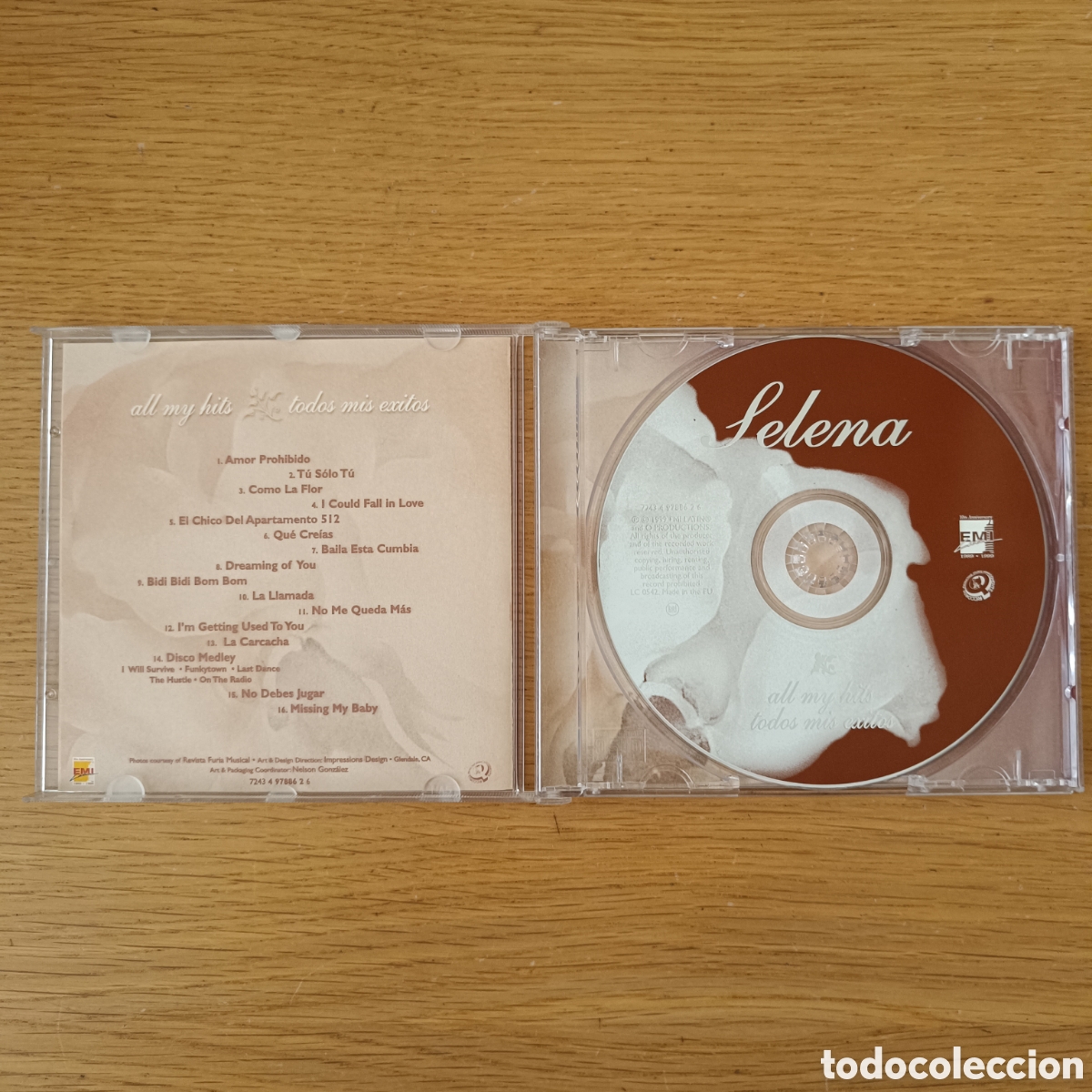CDs de m&uacute;sica: Selena CD All My Hits (Todos Mis &Eacute;xitos) - Foto 3