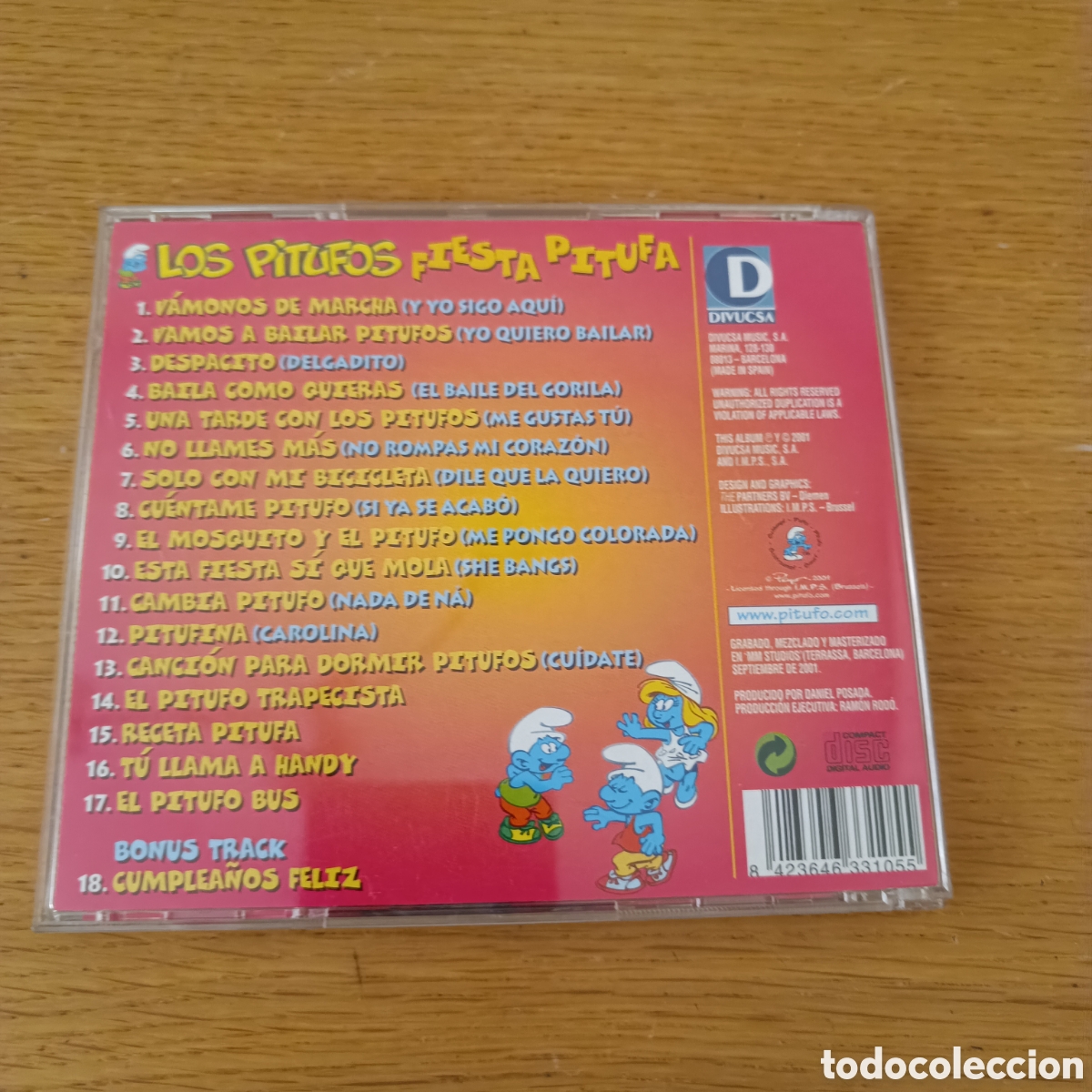 CDs de m&uacute;sica: Los Pitufos CD Fiesta Pitufa - Foto 2