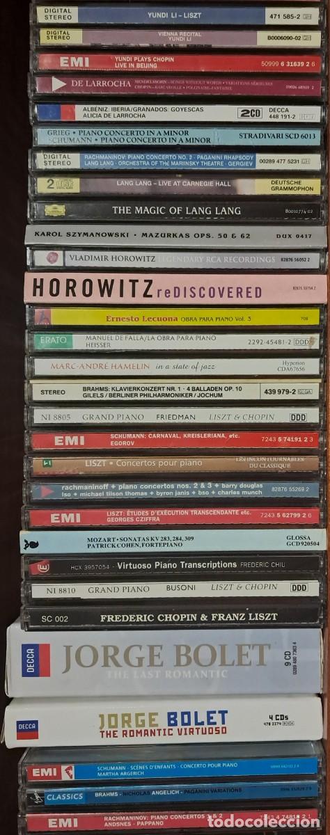 CD de M&uacute;sica: PIANISTAS: LOTE DE 104 CDS + 1 DVD DE M&Uacute;SICA PARA PIANO