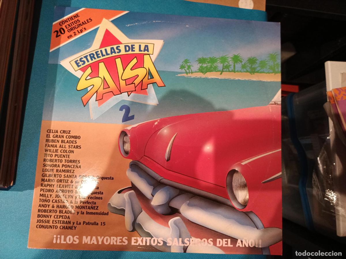 CDs de M&uacute;sica: DOBLE VINILO LP ESTRELLAS DE LA SALSA