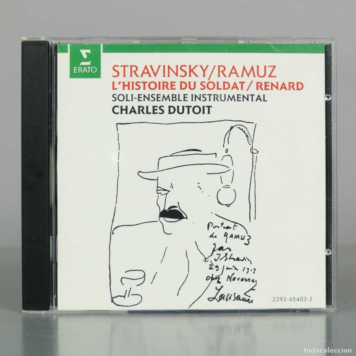 CDs de M&uacute;sica: CD. Stravinsky, Ramuz - L&acute;Histoire du soldat, Renard - Soli-ensemble instrumental, Charles Dutoit -