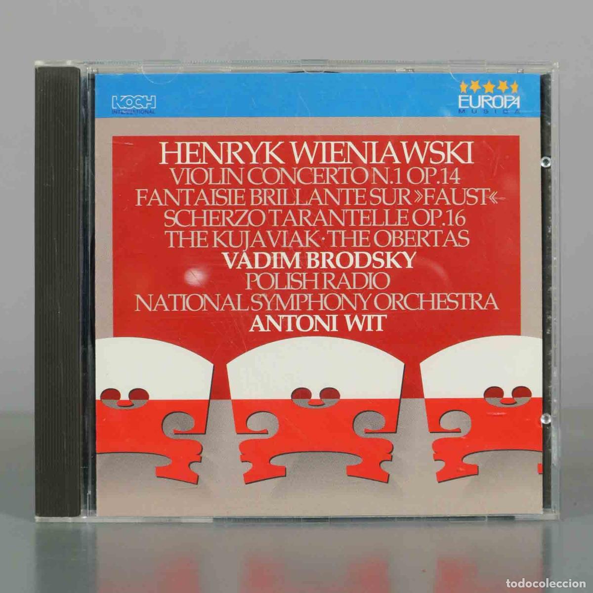 CDs de M&uacute;sica: CD. Henryk Wieniawski - Violin Concerto No. 1, Op. 14, Fantaisie Brillante Sur Faust, WIT