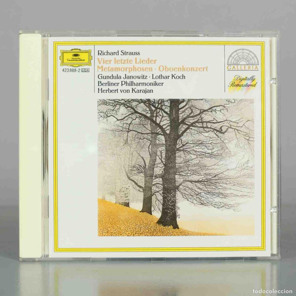 CDs de M&uacute;sica: CD. Richard Strauss - Vier letzte Lieder, Metamorphosen, Oboe Concerto - Gundula Janowitz, Lothar K